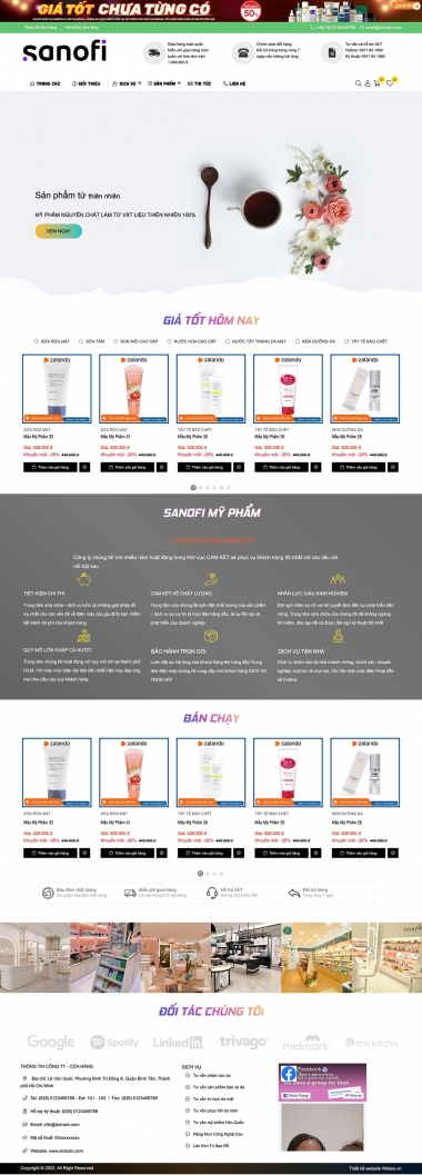 Mẫu Mỹ Phẩm 13586