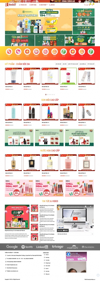 Mẫu Mỹ Phẩm 13587