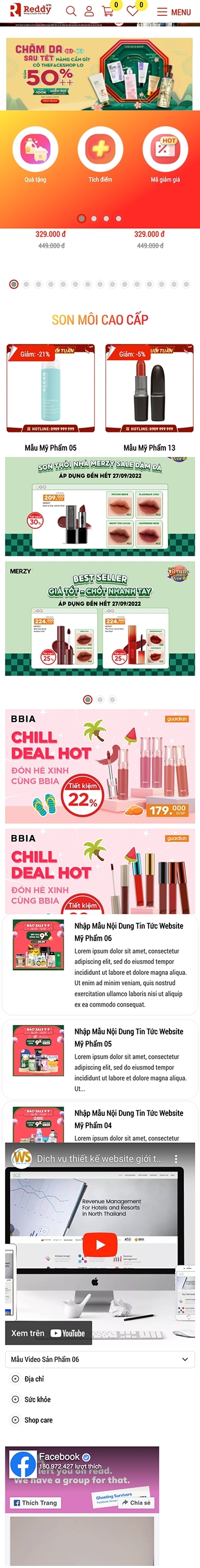 Mẫu Mỹ Phẩm 13587