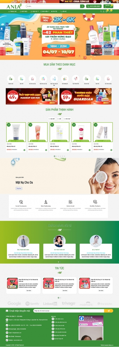 Mẫu Mỹ Phẩm 13589