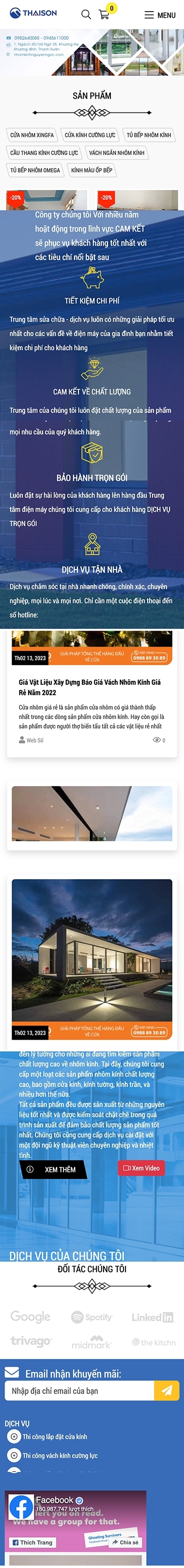 Mẫu Nhôm Kính 13601