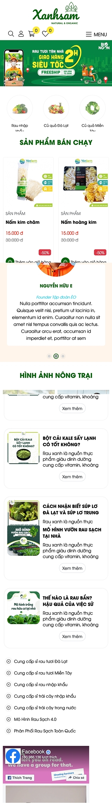 Mẫu Rau Sạch 13566