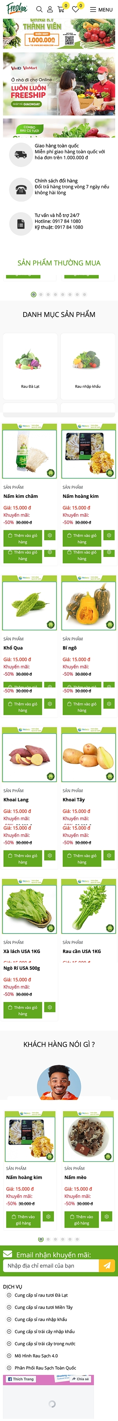 Mẫu Rau Sạch 13567