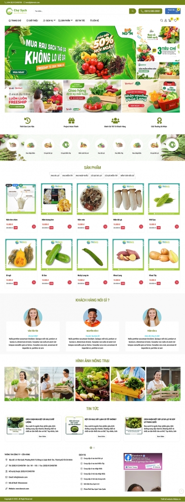 Mẫu Rau Sạch 13568