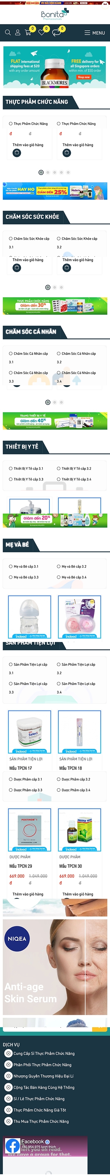 Mẫu Thực Phẩm Chức Năng 13535