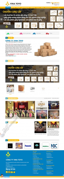 Mẫu website bao bì carton 13490