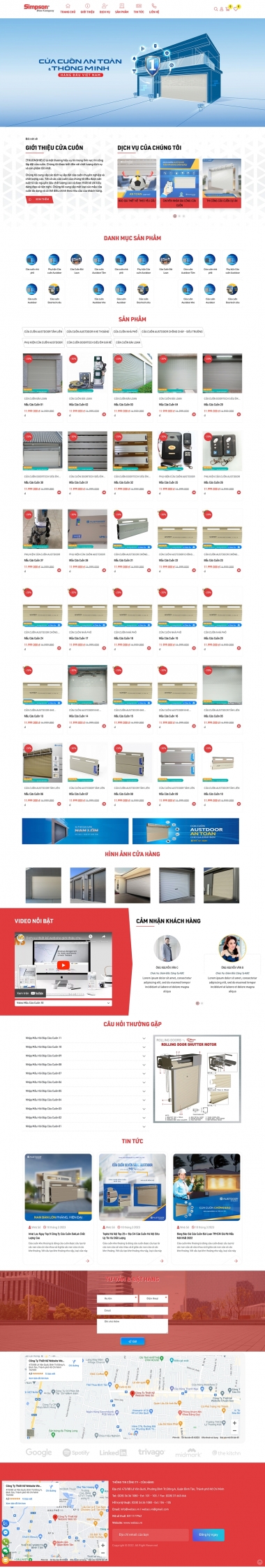 Mẫu Website Cửa Cuốn 13530