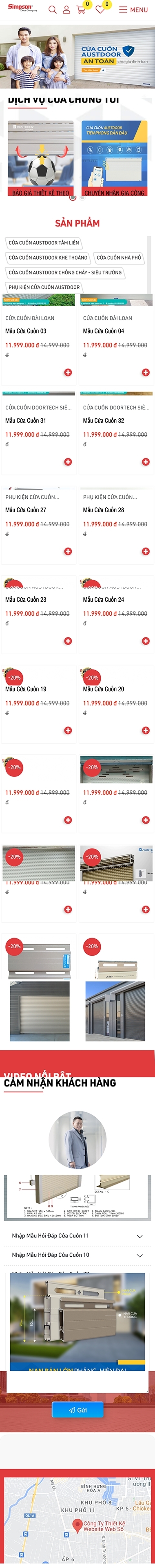Mẫu Website Cửa Cuốn 13530