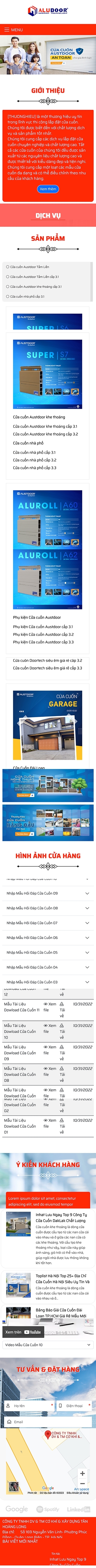 Mẫu Website Cửa Cuốn 13528