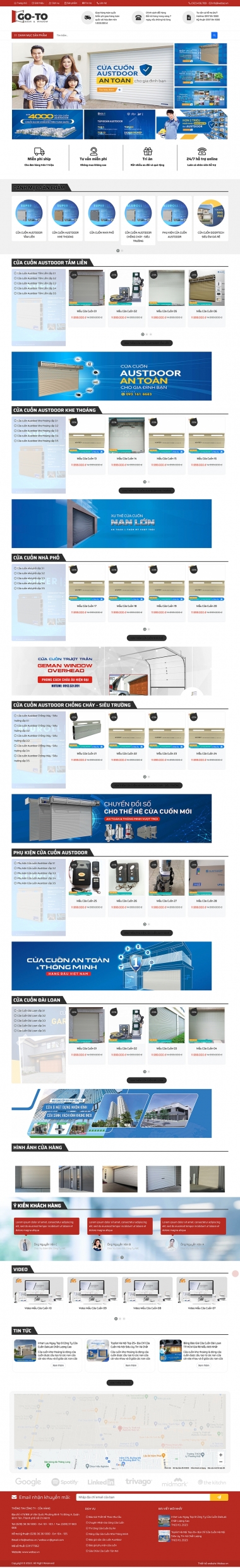 Mẫu Website Cửa Cuốn Số 13529