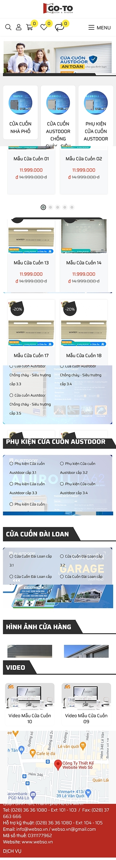 Mẫu Website Cửa Cuốn Số 13529