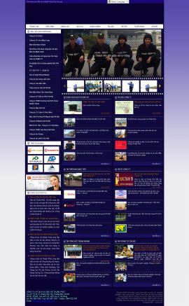 Mẫu website dịch vụ bảo vệ 3485