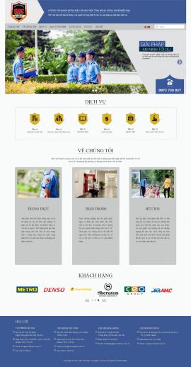 Mẫu website dịch vụ bảo vệ 3486