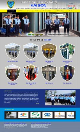 Mẫu website dịch vụ bảo vệ 3488