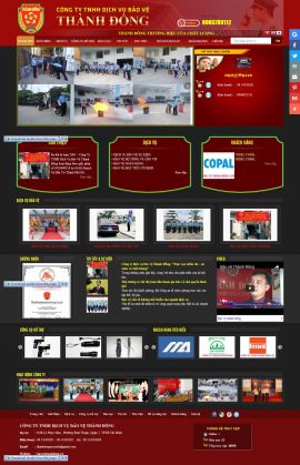 Mẫu website dịch vụ bảo vệ 3491