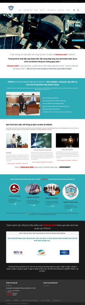 Mẫu website dịch vụ bảo vệ 3492