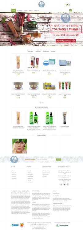 Mẫu website mỹ phẩm 10470