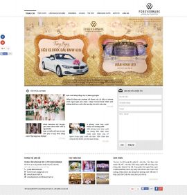 Mẫu website nhà hàng tiệc cưới 10505