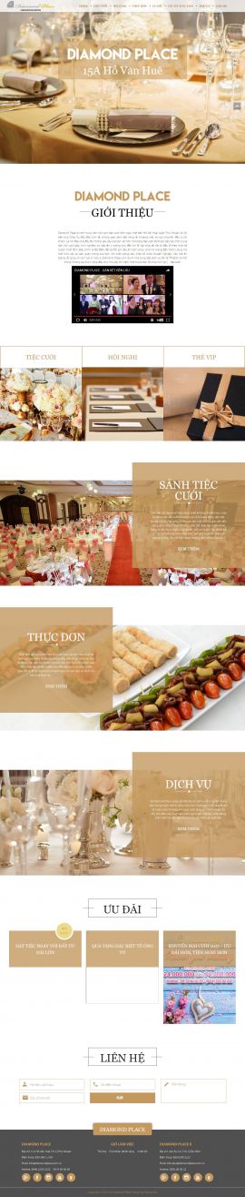 Mẫu website nhà hàng - tiệc cưới 13472