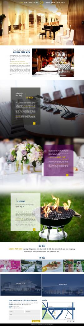 Mẫu website nhà hàng - tiệc cưới 13475