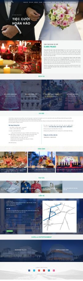Mẫu website nhà hàng - tiệc cưới 13477