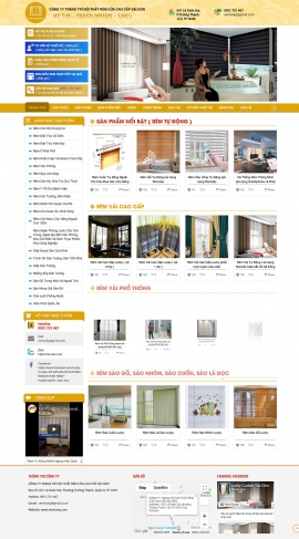 Mẫu website nội thất-rèm cửa 13480