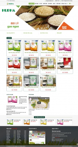 Mẫu website nông sản13522