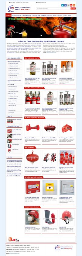 Mẫu website phòng cháy chữa cháy 2344