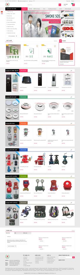 Mẫu website phòng cháy chữa cháy 2348