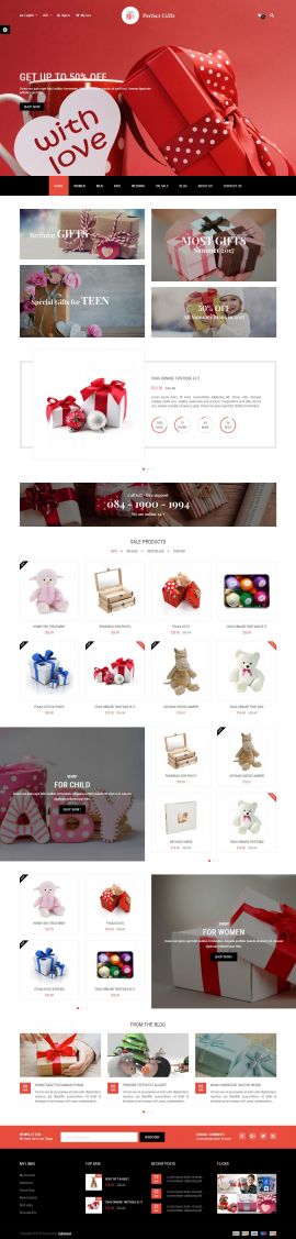 Mẫu website quà tặng 3241