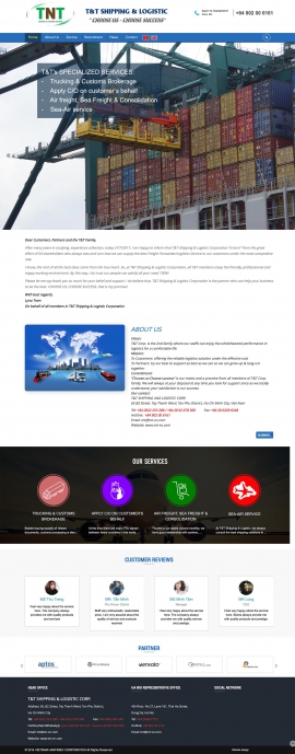 Mẫu website Shipping & Logistic 13517