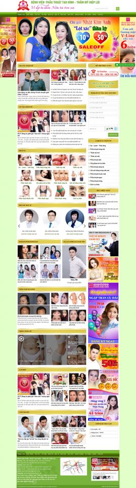 Mẫu website thẫm mỹ viện 12453