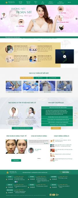 Mẫu website thẫm mỹ viện 6454