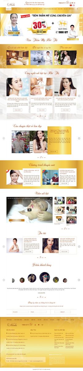 Mẫu website thẫm mỹ viện 6455