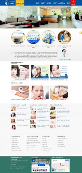 Mẫu website thẫm mỹ viện 6457