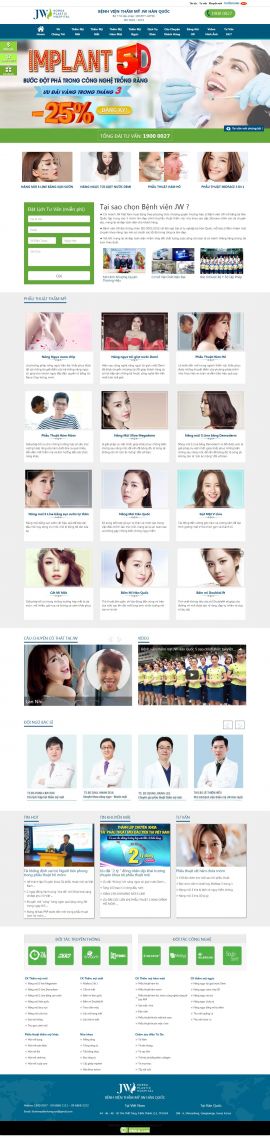 Mẫu website thẫm mỹ viện 6458