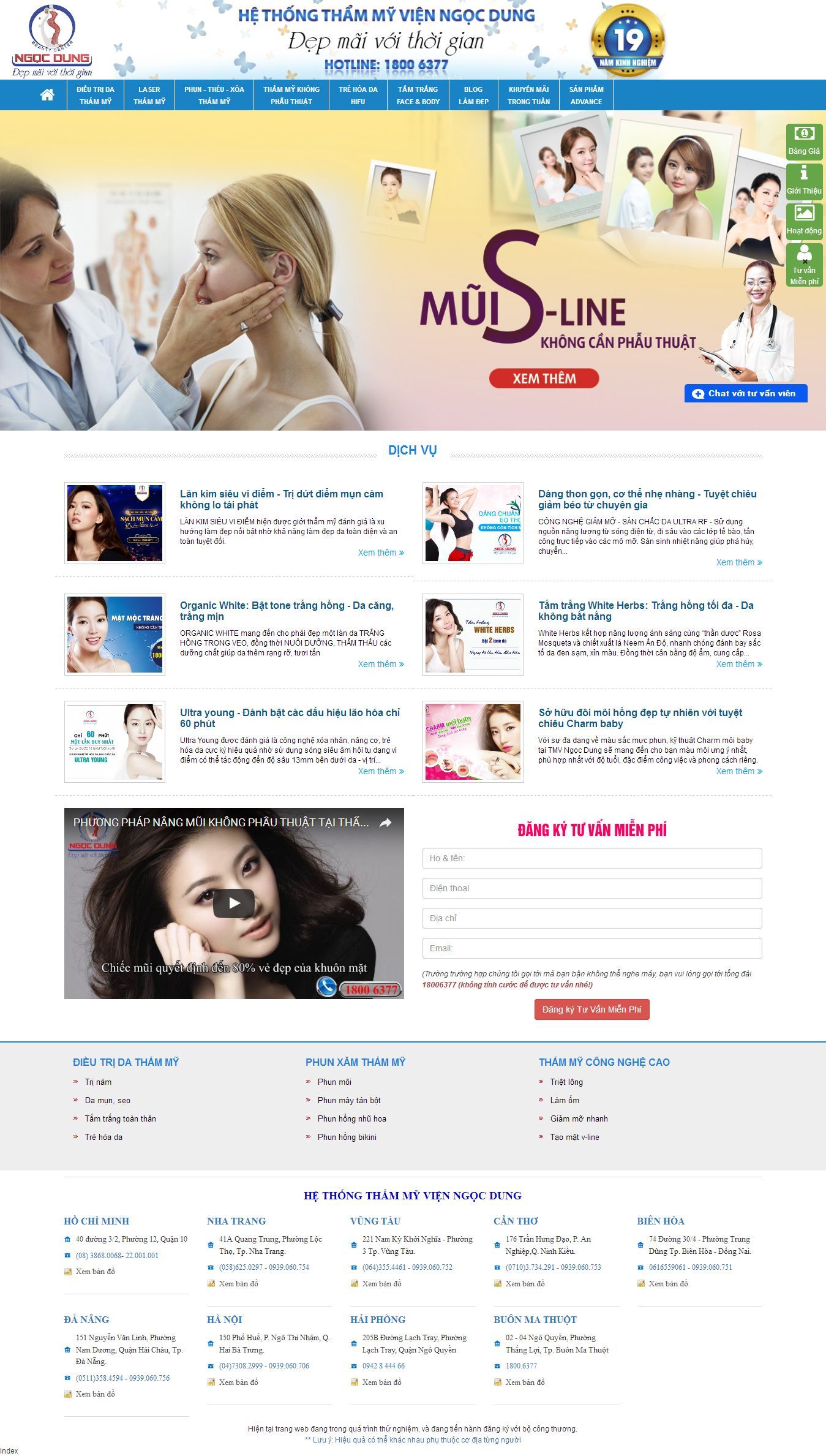 Mẫu website thẫm mỹ viện 6461