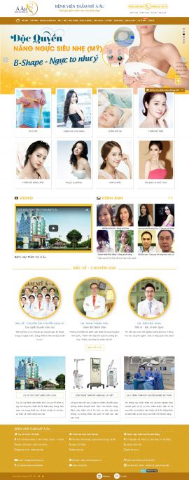 Mẫu website thẫm mỹ viện 6462