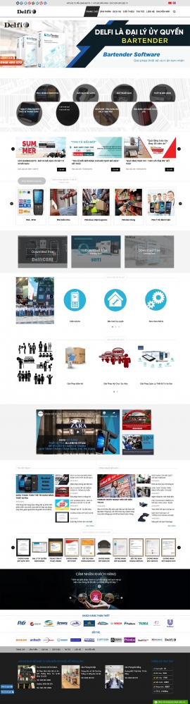 Mẫu website Thiết bị mã vạch 13486