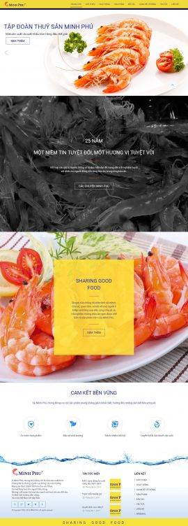 Mẫu website thủy sản 23452