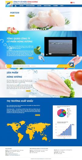 Mẫu website thủy sản 23523