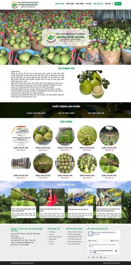 Mẫu website trái cây sạch 13508