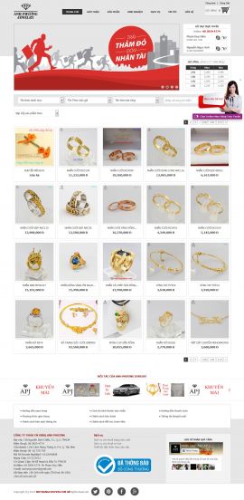 Mẫu website trang sức 10406