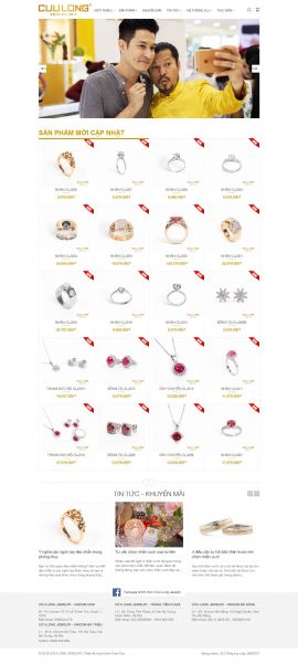 Mẫu website trang sức 10407